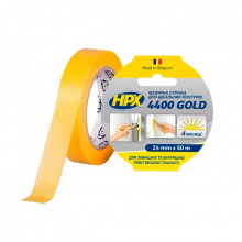 Дизайнерська малярна стрічка (скотч) для ідеальних контурів HPX 4400 Gold, 24мм х 50м, жовта (FP2550)