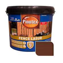 Пропитка лазурная для дерева Pinotex Fence Lasur с декоративым эффектом, тик, 10 л