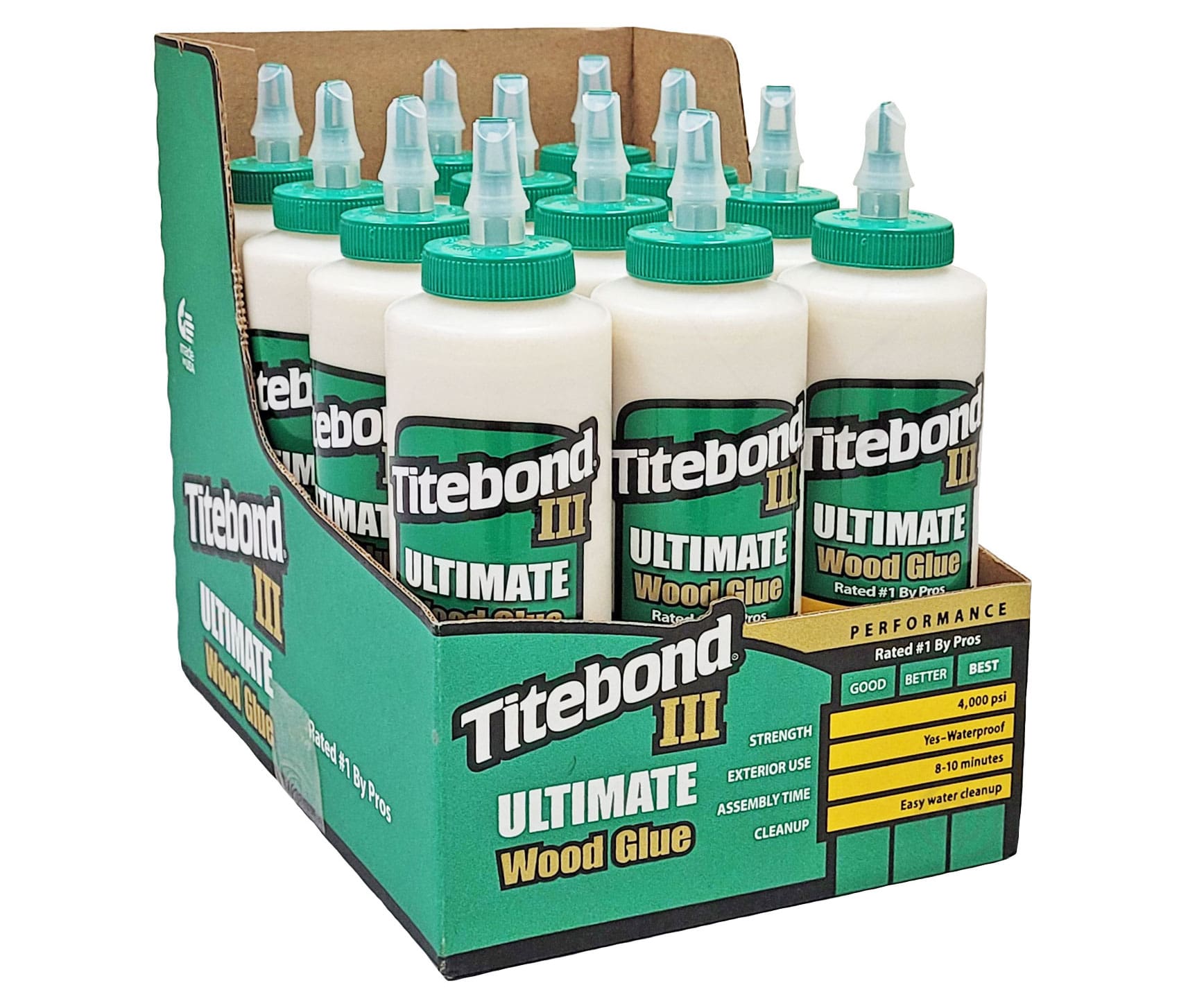 Універсальний ПВА клей для дерева Titebond III Ultimate Wood Glue D4, світло-коричневий, 473 мл (1414) 3 Універсальний ПВА клей для дерева Titebond III Ultimate Wood Glue D4, світло-коричневий, 473 мл (1414) 3