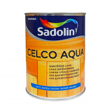 Лак на водній основі Sadolin Celco Aqua для стін та стелі, матовий, безбарвний, BC, 1 л