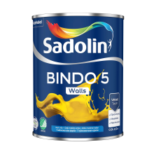 Емульсійна фарба Sadolin Bindo 5 для стін, біла, BW, 0.9 л