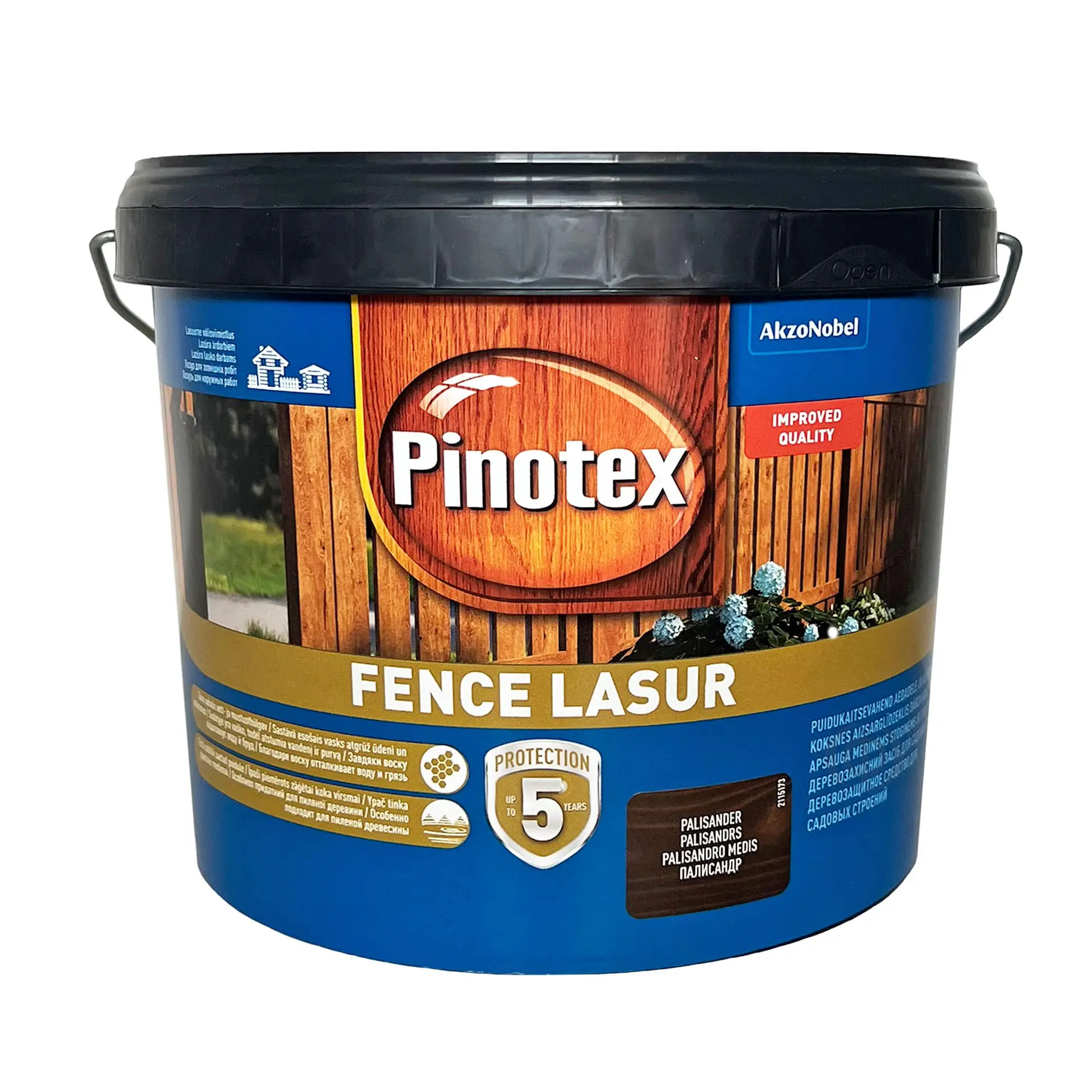 Просочення для дерева Pinotex Fence Lasur з декоративним ефектом, палісандр, 2.5 л 2 Просочення для дерева Pinotex Fence Lasur з декоративним ефектом, палісандр, 2.5 л 2