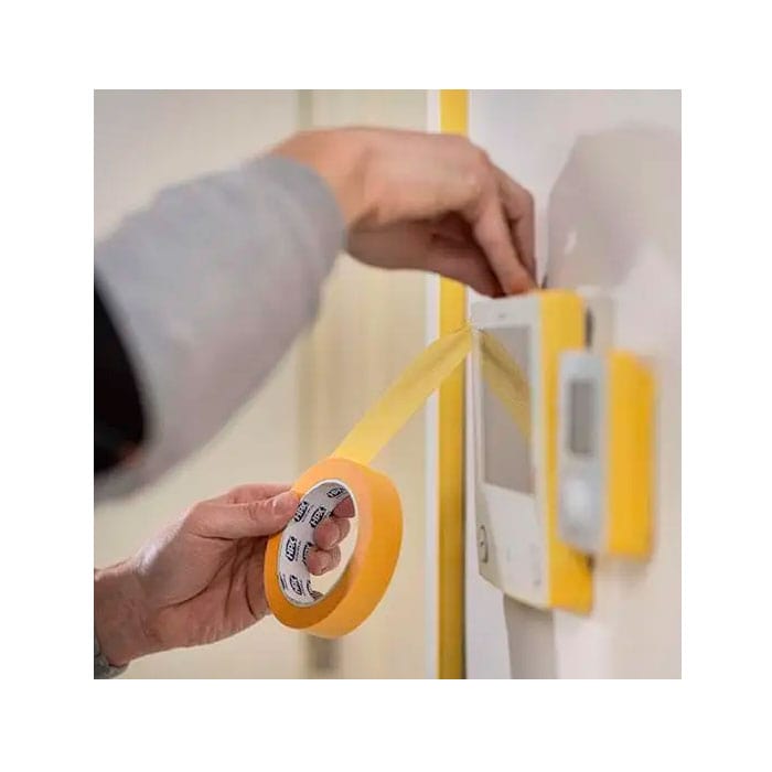 Дизайнерська малярна стрічка (скотч) для ідеальних контурів HPX 4400 Gold, 19мм х 50м, жовта (FP1950) 7