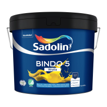 Емульсійна фарба Sadolin Bindo 5 для стін, біла, BW, 9 л