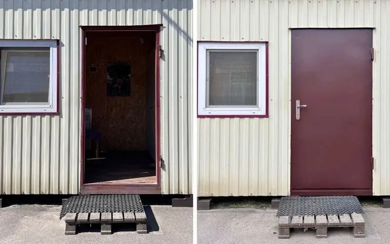 Краска Hammerite Ultima - реставрация металлической двери - 1