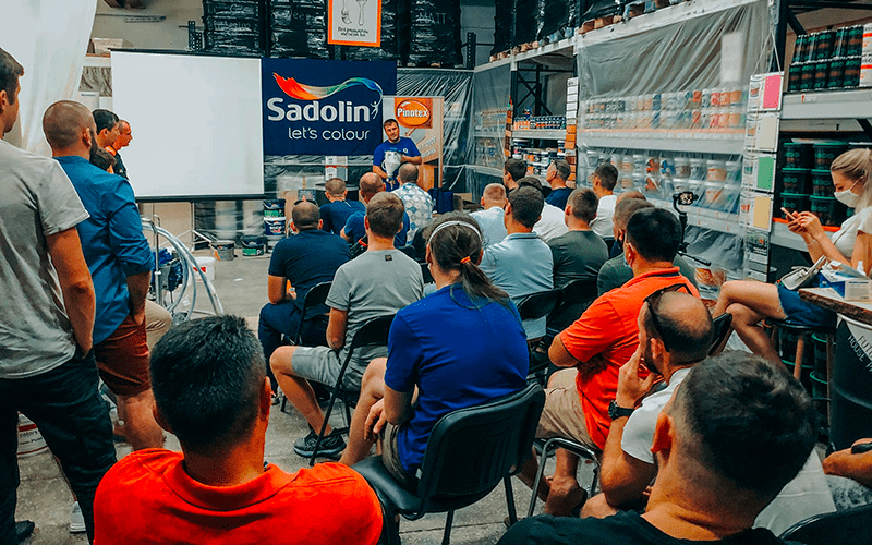 Практический мастер-класс по безвоздушному нанесению красок Sadolin™ оборудованием Graco™ - 3