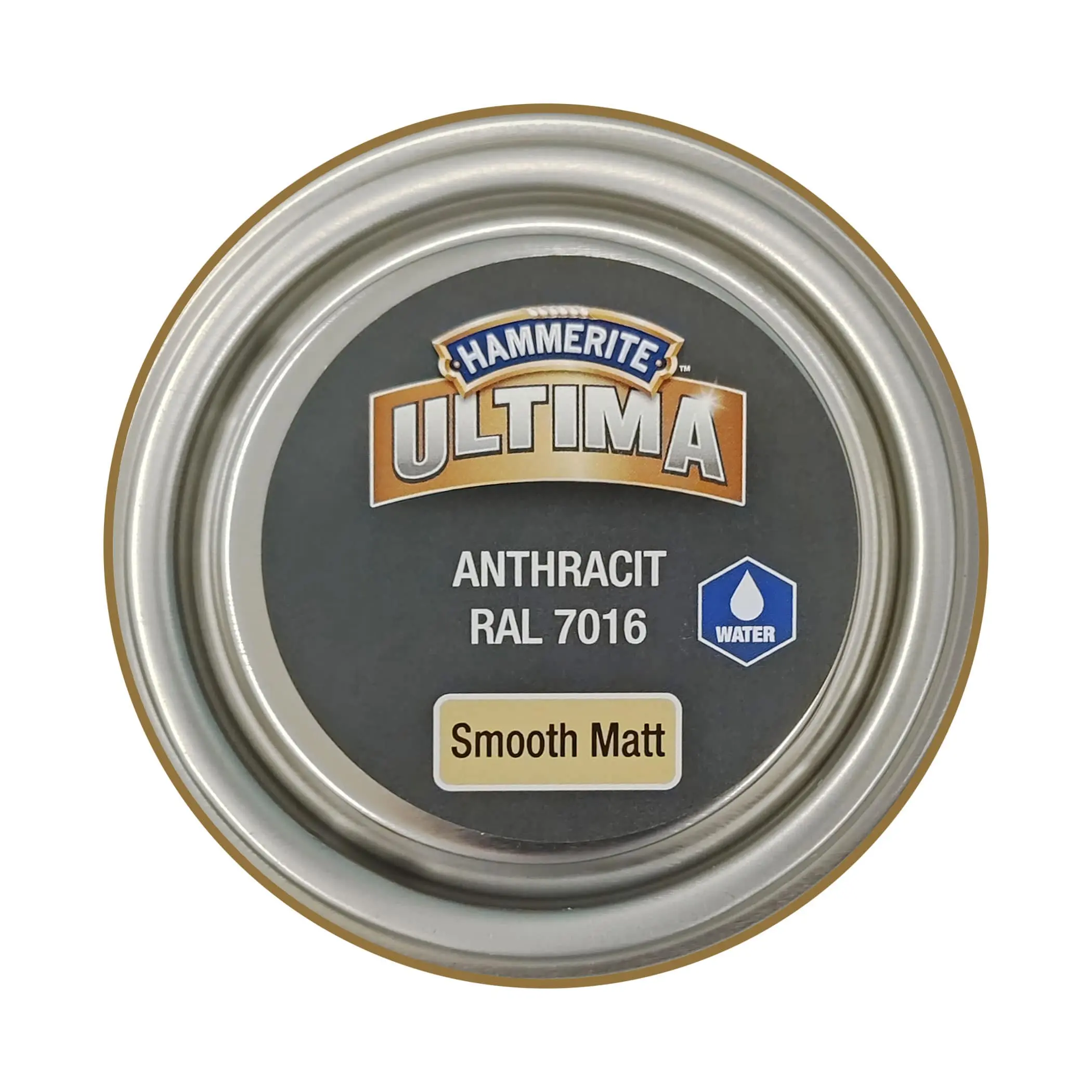 Захисна фарба 3 в 1 по металу на водній основі Hammerite Ultima Matt, матова, антрацитово-сіра RAL 7016, 0.7 л (5774724) 3 Захисна фарба 3 в 1 по металу на водній основі Hammerite Ultima Matt, матова, антрацитово-сіра RAL 7016, 0.7 л (5774724) 3