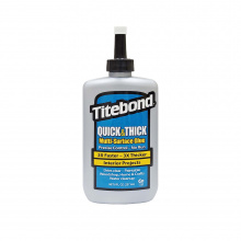 Швидкодіючий густий ПВА клей для дерева Titebond Quick & Thick Multi-Surface Glue D3, білий, 237 мл (2403)