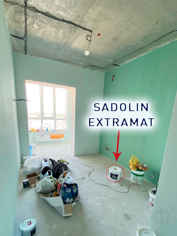 Акрилова фарба Sadolin Extramat - шпалери - 2