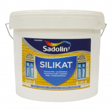 Фасадная силикатная краска Sadolin Silikat для кирпича и бетона, белая, BW, 10 л