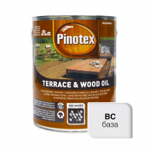 Масло для обработки дерева Pinotex Terrace & Wood Oil атмосферостойкое, бесцветное, BC, 3 л