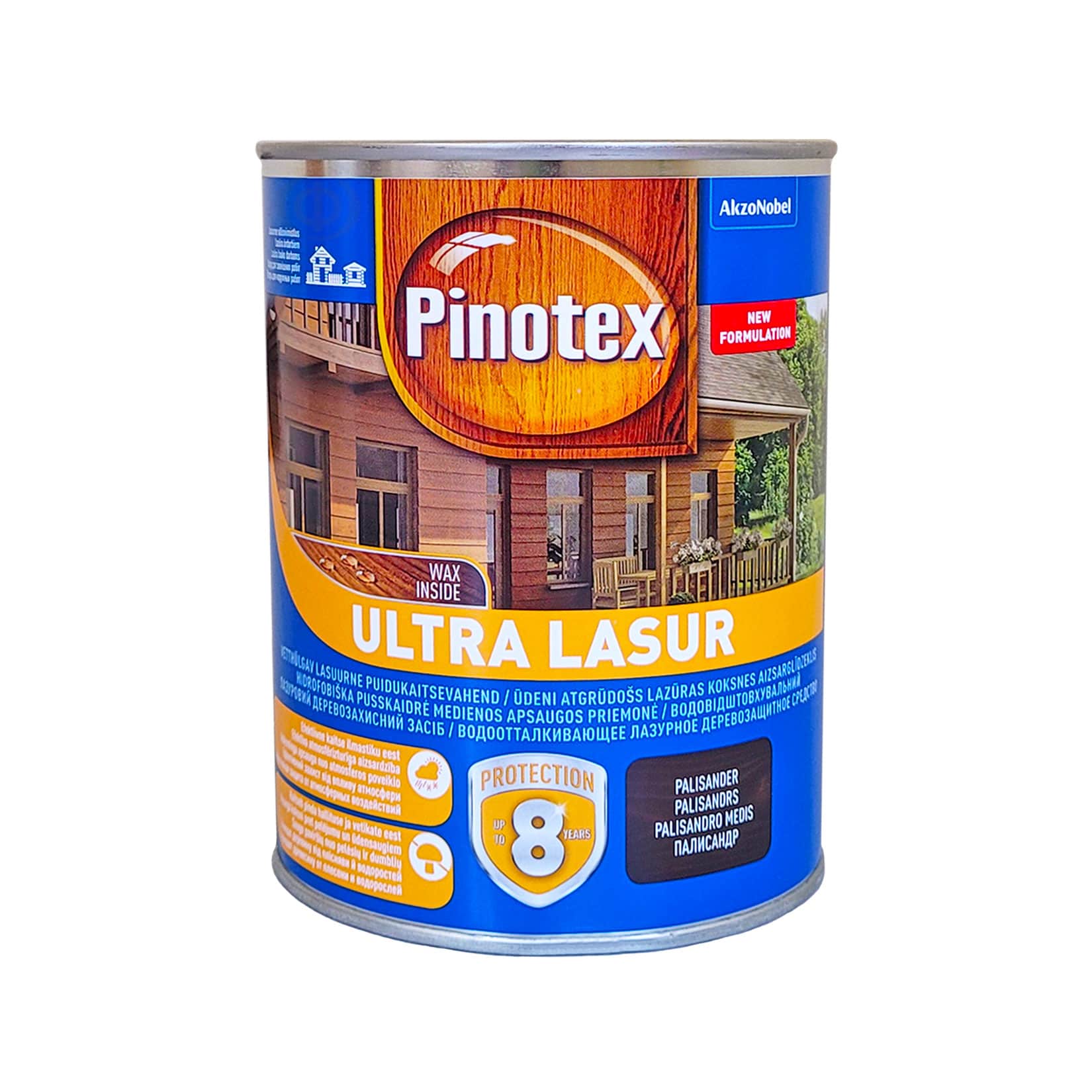 Просочення для дерева Pinotex Ultra Lasur з декоративним ефектом, палісандр, 1 л 4