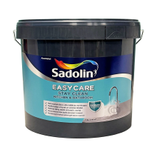 Акриловая краска Sadolin EasyCare Kitchen&Bathroom для стен и потолка влагостойкая, белая, BW, 7.5 л