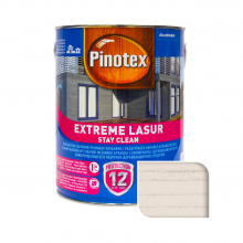 Пропитка лазурная для дерева Pinotex Extreme Lasur самоочищающаяся, снег, 3 л