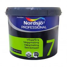 Латексная краска Sadolin Professional 7 Svart для стен и потолка, черная, 10 л