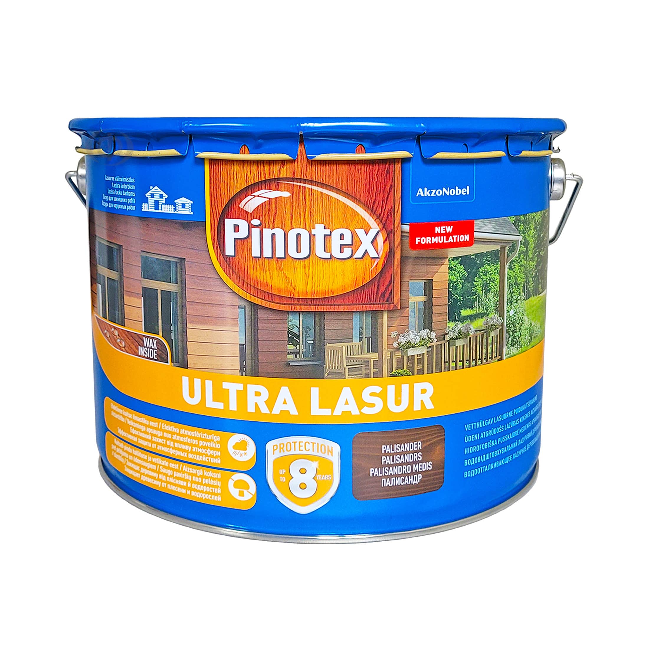 Просочення для дерева Pinotex Ultra Lasur з декоративним ефектом, палісандр, 10 л 4 Просочення для дерева Pinotex Ultra Lasur з декоративним ефектом, палісандр, 10 л 4