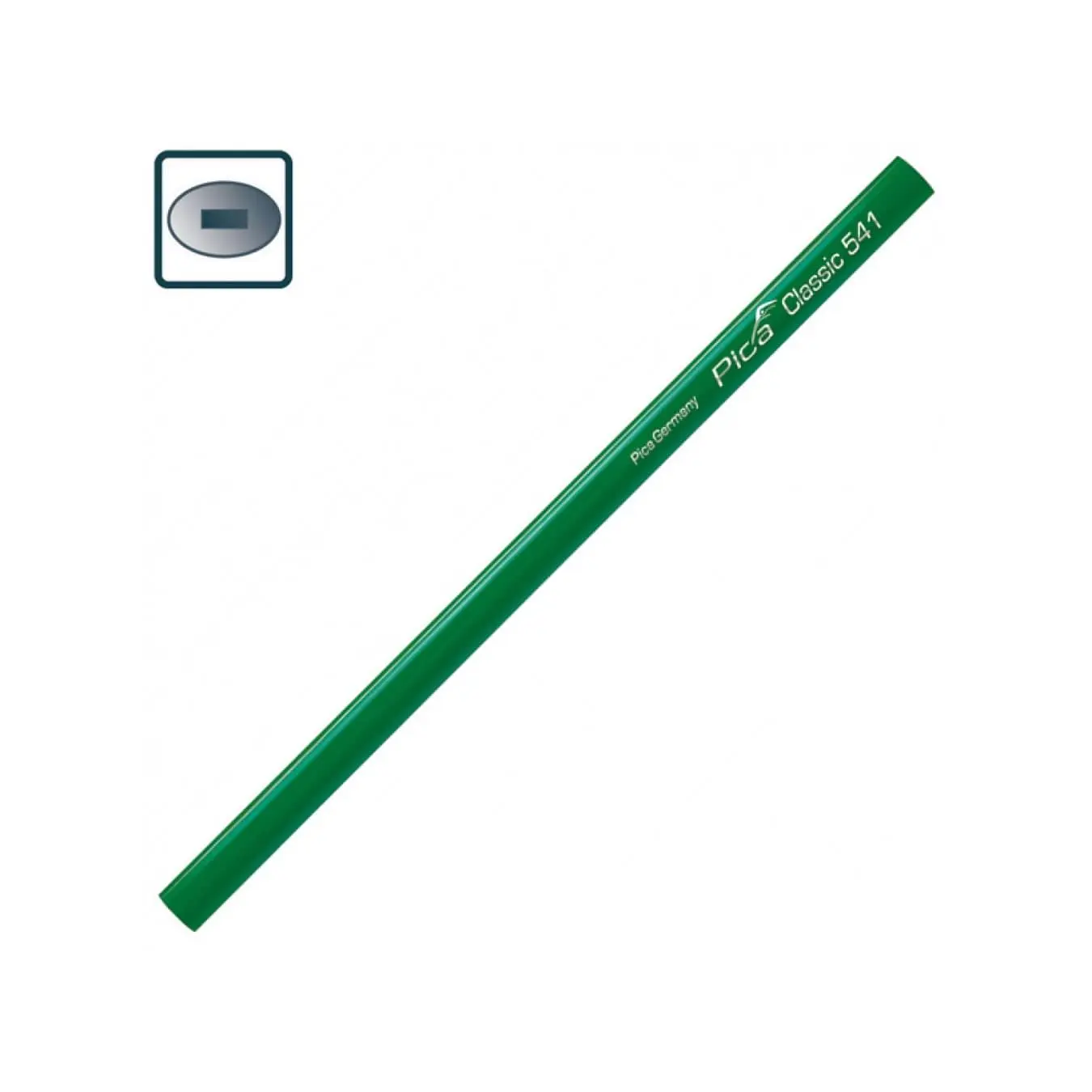 Строительный карандаш каменщика для твердых материалов Pica Classic 541 Stonemason Pencil, 1-4 мм (541/24) 2