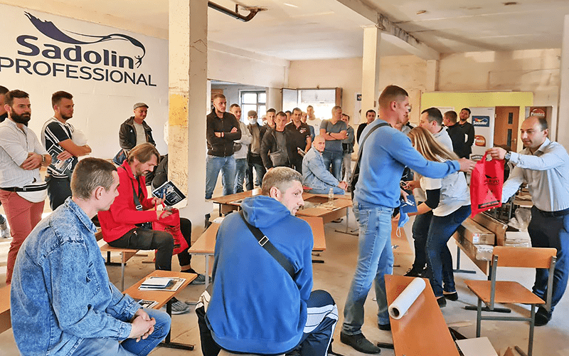 Практический мастер-класс в Виннице с участием брендов Sadolin™, Graco™ и Olejnik™ - 3