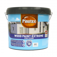 Краска для дерева Pinotex Wood Paint Extreme самоочищающаяся, белая, BW, 10 л