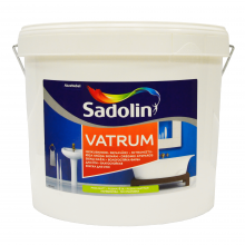 Акрилова фарба Sadolin Vatrum для стін та стелі вологостійка, біла, BW, 10 л