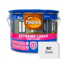 Пропитка лазурная для дерева Pinotex Extreme Lasur самоочищающаяся, бесцветная, BC, 10 л