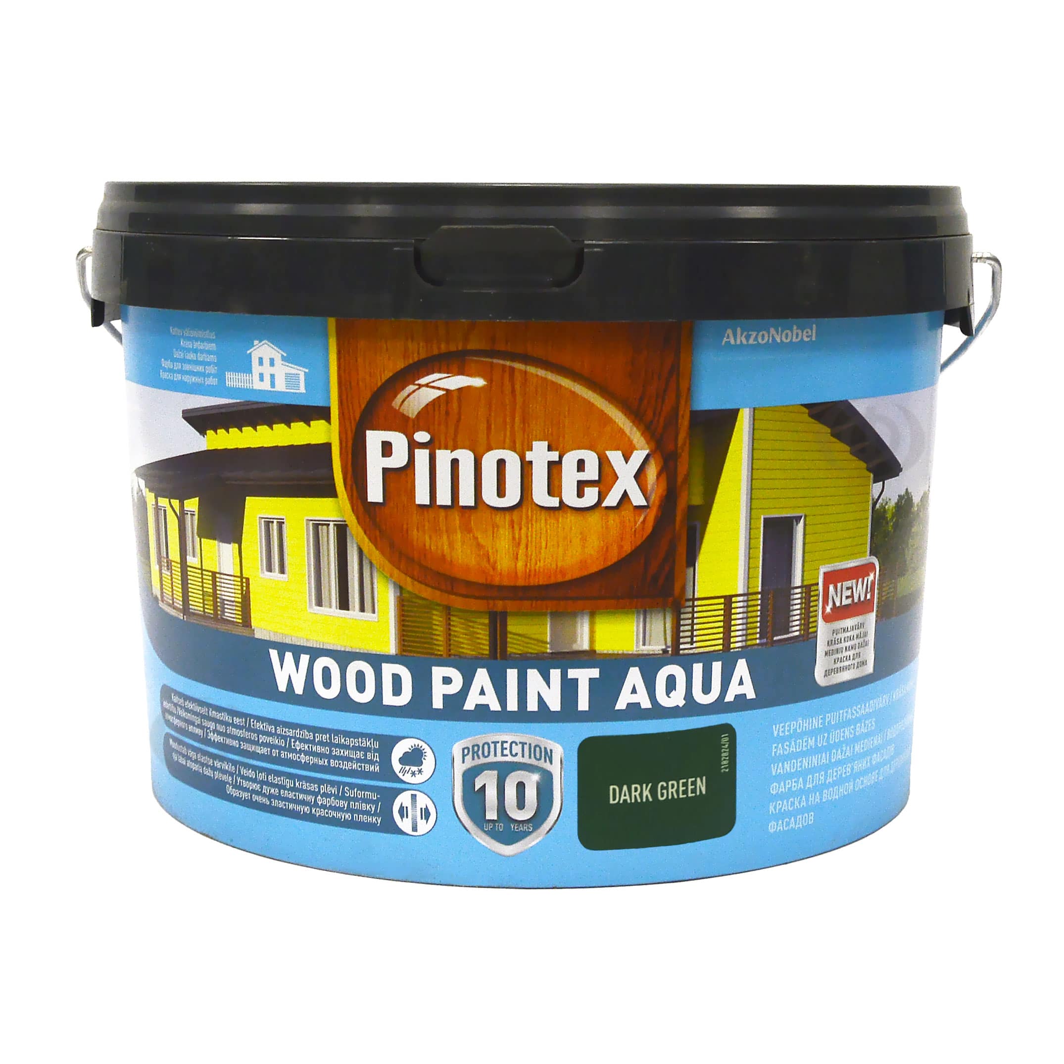 Фарба для дерева Pinotex Wood Paint Aqua, атмосферостійка, зелена, 2.5 л 2 Фарба для дерева Pinotex Wood Paint Aqua, атмосферостійка, зелена, 2.5 л 2