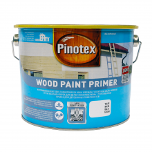 Краска для дерева Pinotex Wood Paint Primer грунтовочная, белая, 2.5 л