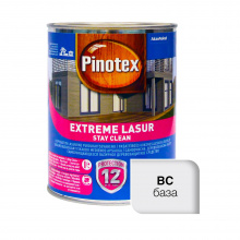 Пропитка лазурная для дерева Pinotex Extreme Lasur самоочищающаяся, бесцветная, BC, 1 л