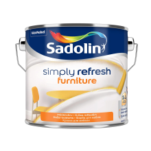 Краска 2-в-1 Sadolin Simply Refresh Furniture для мебели, матовая, белая, BW, 2.5 л
