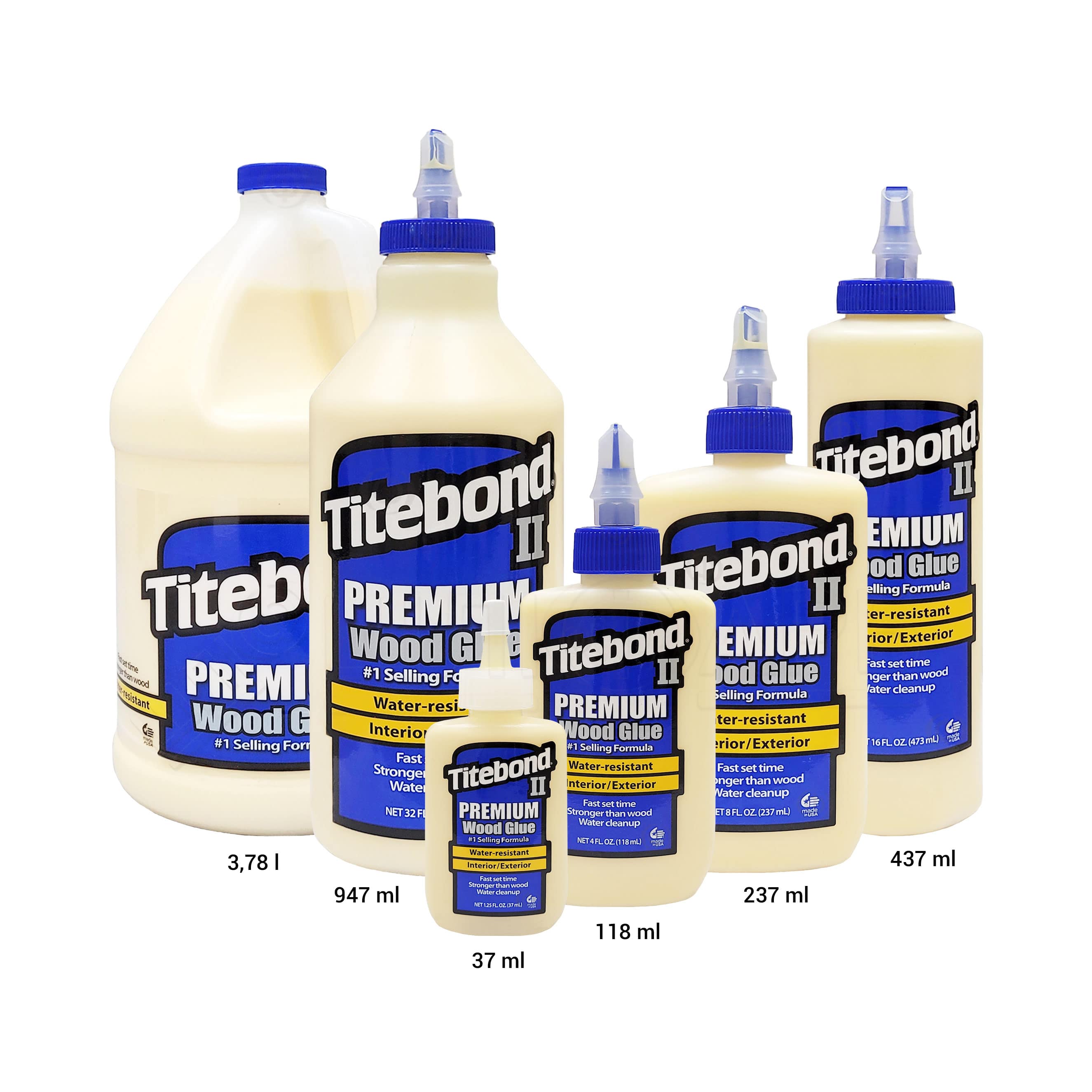 Столярный ПВА клей для дерева Titebond II Premium Wood Glue D3, медово-кремовый, 37 мл (5001)  - shlifarb.com.ua 2 Столярный ПВА клей для дерева Titebond II Premium Wood Glue D3, медово-кремовый, 37 мл (5001) 2