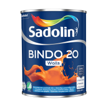 Эмульсионная краска Sadolin Bindo 20 для стен, белая, BW, 0.9 л