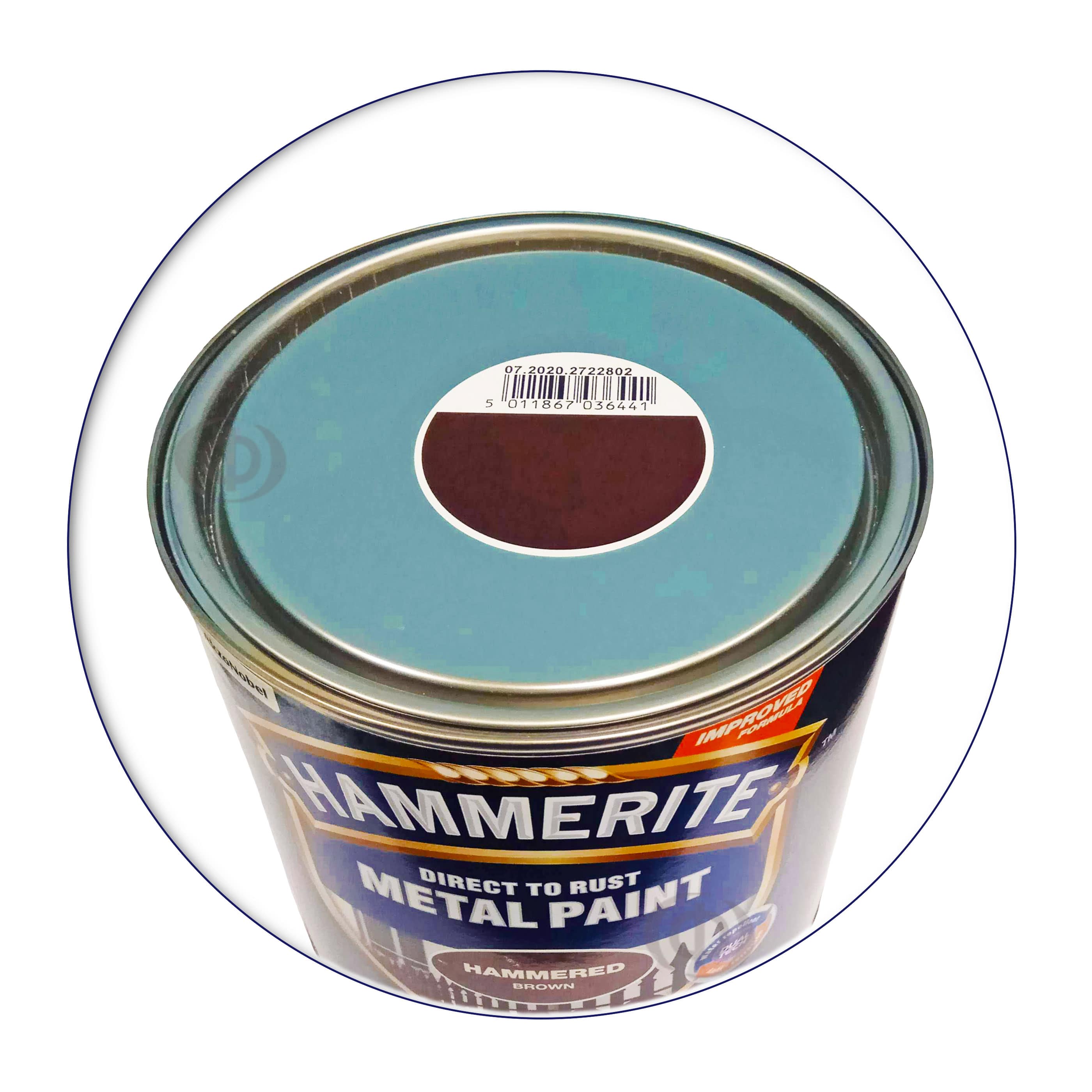 Фарба молоткова 3 в 1 по металу Hammerite Metal Paint Hammered захисна, коричнева, 2.5 л 3 Фарба молоткова 3 в 1 по металу Hammerite Metal Paint Hammered захисна, коричнева, 2.5 л 3