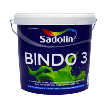 Латексная краска Sadolin Bindo 3 для стен и потолка, белая, BW, 5 л