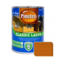 Пропитка лазурная для дерева Pinotex Classic Lasur с декоративным эффектом, орегон, 1 л