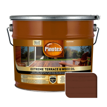Масло для обработки дерева Pinotex Extreme Terrace & Wood Oil атмосферостойкое, тик, 10 л