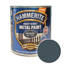 Гладкая краска 3 в 1 по металлу Hammerite Metal Paint Smooth защитная, антрацит RAL 7016, 2.5 л