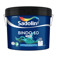Емульсійна фарба Sadolin Bindo 10 для стін, біла, BW, 9 л