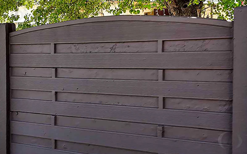 Фасадная краска Sando F - бетонный забор - 2