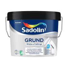 Ґрунтувальна фарба на водній основі Sadolin Grund для стін та стелі, біла, BW, 2.5 л – Інтернет-магазин ШЛІФАРБ Ґрунтувальна фарба на водній основі Sadolin Grund для стін та стелі, біла, BW, 2.5 л