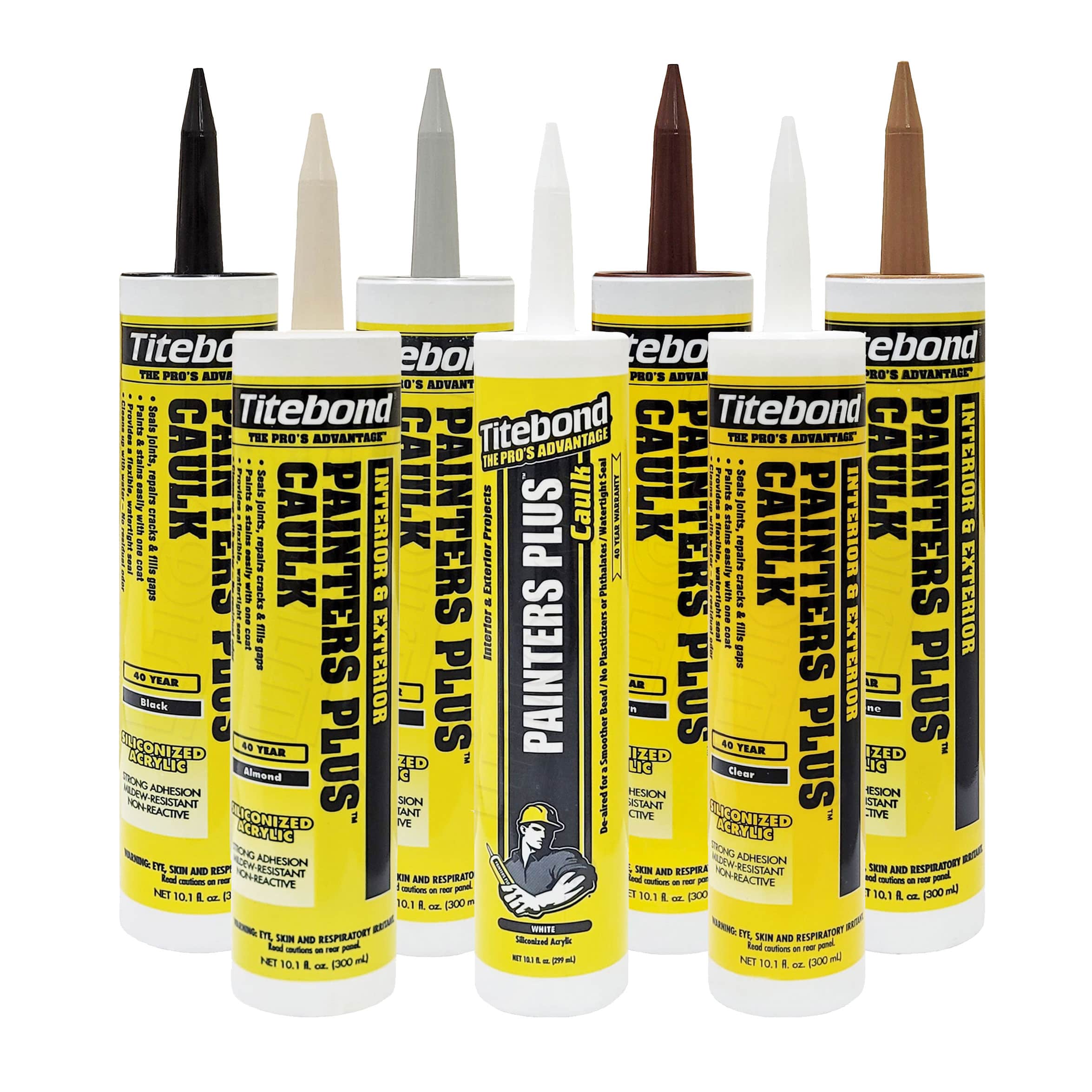 Универсальный акриловый герметик Titebond Painters Plus Caulk, черный, 300 мл (8361) 2