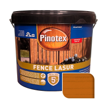 Пропитка лазурная для дерева Pinotex Fence Lasur с декоративым эффектом, орегон, 10 л