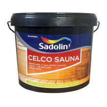 Лак на водній основі Sadolin Celco Sauna для сауни та лазні, безбарвний, BC, 2.5 л