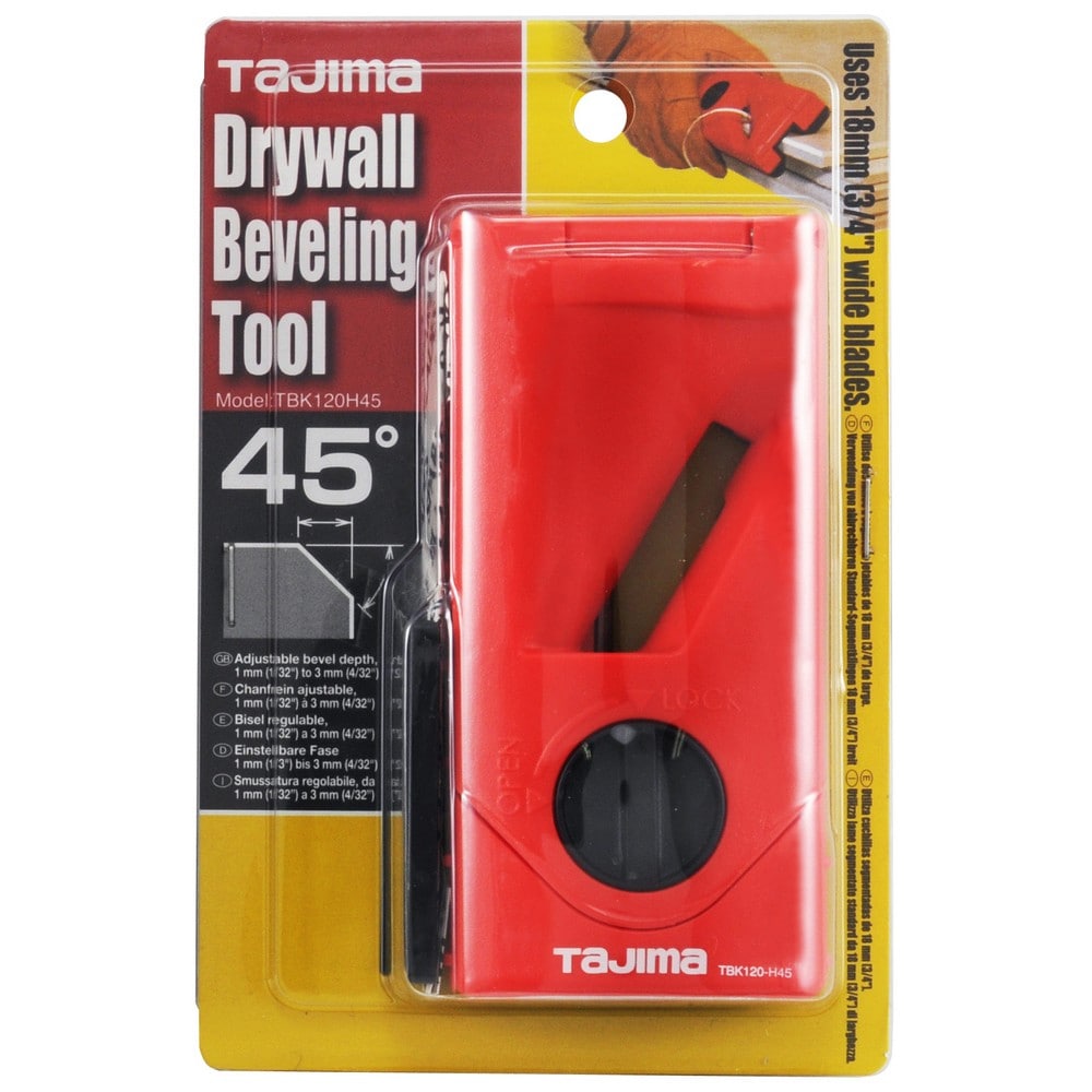 Рубанок для гіпсокартону (кромочник) Tajima Drywall Tool 45° лезо 18 мм (TBK120-H45) 5