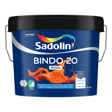 Емульсійна фарба Sadolin Bindo 20 для стін, BW, 2.5 л