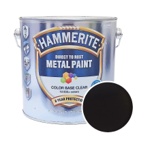 Гладка фарба 3 в 1 по металу Hammerite Metal Paint Smooth захисна, RAL 8019 (темно-коричнева), 2.5 л