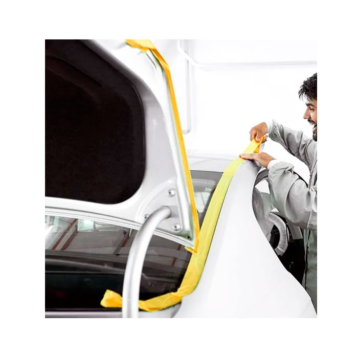 Дизайнерская малярная лента (скотч) для идеальных контуров HPX 4400 Gold, 48мм х 50м, желтая (FP5050)  - shlifarb.com.ua 4 Дизайнерская малярная лента (скотч) для идеальных контуров HPX 4400 Gold, 48мм х 50м, желтая (FP5050) 4