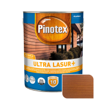 Пропитка лазурная для дерева Pinotex Ultra Lasur+ с декоративным эффектом, красное дерево, 3 л