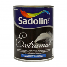 Акрилова фарба Sadolin Extramat для стін та стелі, біла, BW, 1 л
