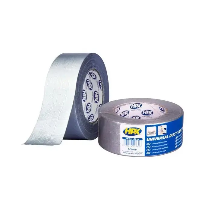Армована клейка стрічка (скотч) HPX Duct Tape Universal 1900, 48мм х 50м, срібляста (DC5050)
