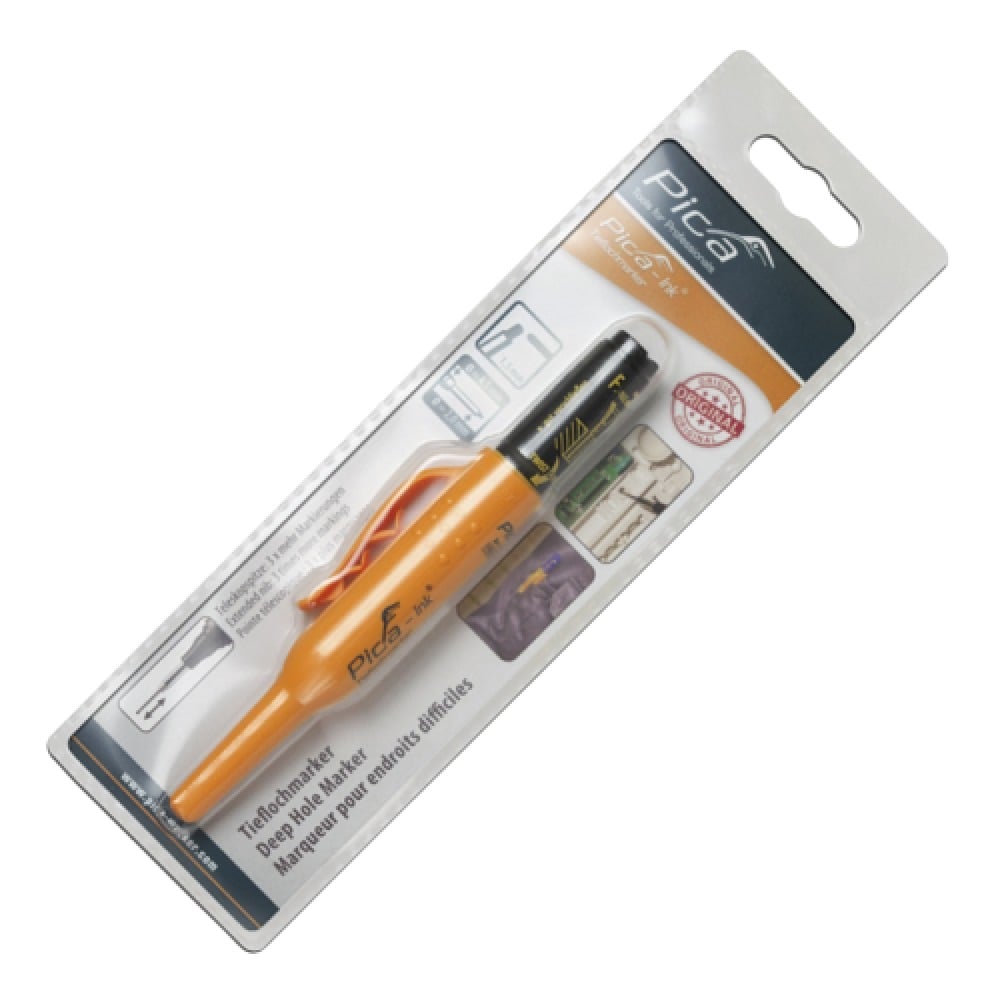 Маркер з довгим носиком Pica-Ink Deep Hole Marker, чорний, 1.5 мм (150/46) 2